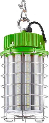 Vista 10 de PowerSmith PTLK516-130 - Luz de trabajo LED temporal de 16,000 lúmenes con 4 paneles pivotantes, gancho de metal de montaje rápido y cable