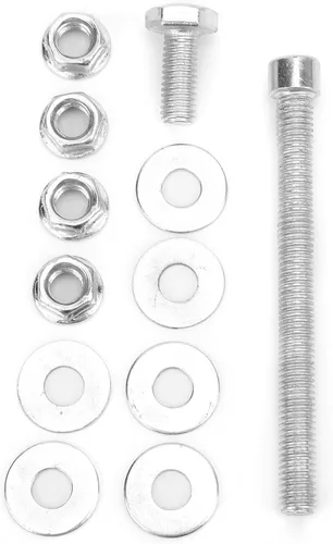 Vista 8 de Placa de asiento, asiento de motocicleta, kit de montaje de base de resorte de acero con tornillos arandelas de repuesto para XL883 Bobber