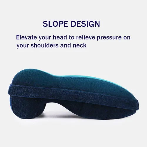 Vista 6 de Almohada de almohada para dormir de oficina para siesta de escritorio, almohada de siesta boca abajo con diseño de agujero brethable, almohada