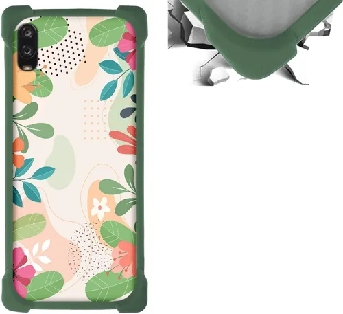 Vista 94 de jioeuinly Funda compatible con ZTE Blade X1 5G Phone Case PC Backplane + cubierta de silicona suave marco XSH