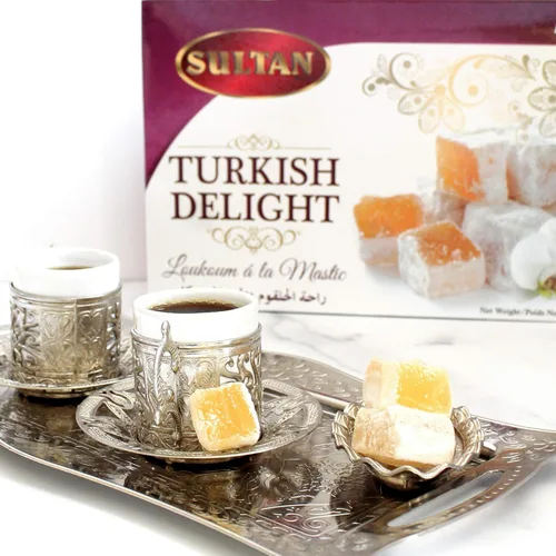 Vista 9 de Sultan Delicia turca - Masilla, sin conservantes, sin aditivos, postre bajo en grasa, dulces de regalo, 16 onzas