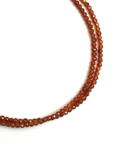 Vista 4 de Gempires - Collar natural, cuentas facetadas, cristales curativos de energía, cadena chapada en plata, regalo para ella, joyería de piedras