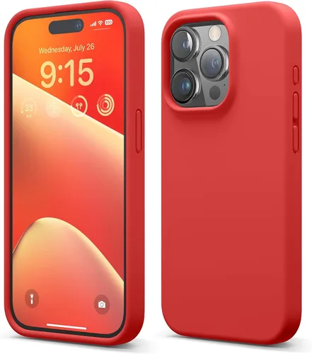Vista 8 de elago Compatible con Funda para iPhone 15 Pro, funda de silicona líquida, funda protectora de cuerpo completo, a prueba de golpes, funda delgada