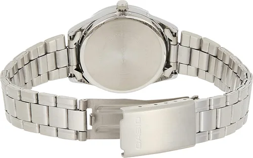 Vista 2 de Casio LTP-V005D-2B2 Reloj analógico de 3 manos para mujer de acero inoxidable estándar Midnight Blue Dial