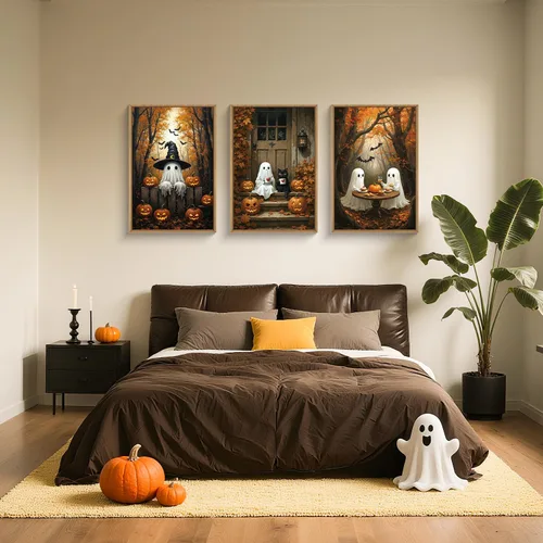 Vista 135 de FWIEXA Juego de Arte de Lienzo Bohemio Enmarcado para Pared, Cuadros Botánicos Verde Salvia Decoración de Pared, Impresiones de Arte de Plantas