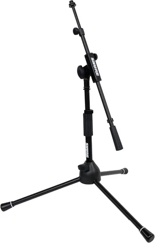 Vista 17 de Shure by Gator - Soporte de micrófono de base redonda con embrague giratorio estándar de altura ajustable y base de 10 pulgadas; (SH-RBMICSTAND10)
