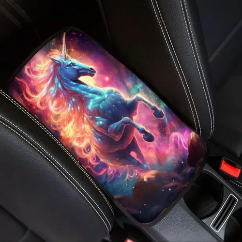 Vista 24 de Funda para reposabrazos de automóvil, ajuste universal para la mayoría de automóviles, SUV, camiones, sedán, patrón fresco, plegable, cómoda, Oso