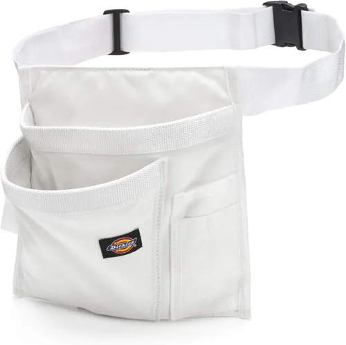 Vista 8 de Dickies Bolsa de cinturón de herramientas de 5 bolsillos de un solo lado/Delantal de trabajo, construcción de lona duradera, cinturón ajustable