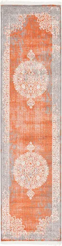 Vista 25 de Unique Loom Nueva Colección Clásica - Alfombra Olwen (2 pies 7 pulgadas x 10 pies, Azul Claro/ Marfil)