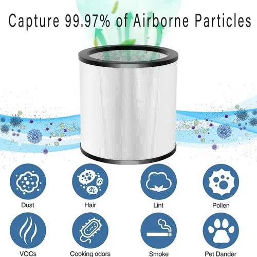 Vista 5 de Filtro TP01 actualizado, repuesto de filtro HEPA de vidrio 360 para purificador de aire Dyson Pure Cool Link TP01 TP02 TP03 AM11, ventilador