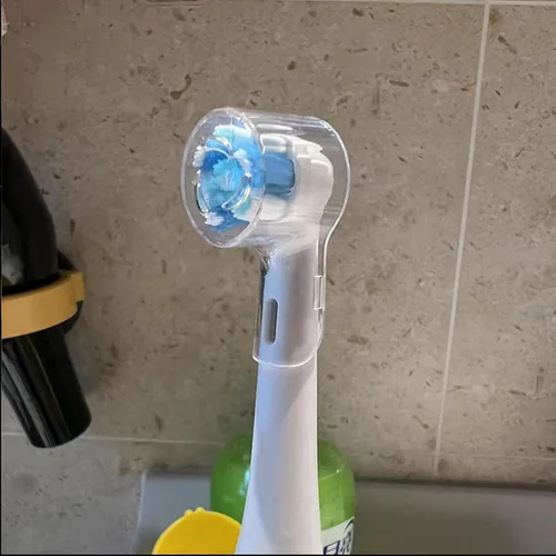Vista 4 de Funda para cepillo de dientes eléctrico para Oral B, tapa de cabeza de cepillo de dientes, protector a prueba de polvo