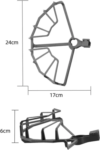 Vista 5 de SeiZed Protector de hélice para DJI Mavic 2 Pro/Zoom Drone Props Protector de hélice totalmente cerrado, accesorio para cubierta del ventilador