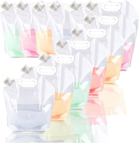 Vista 10 de Supant - Bolsa de contenedor plegable para agua de emergencia, congelable, sin BPA, recipiente plegable de agua de plástico para exteriores