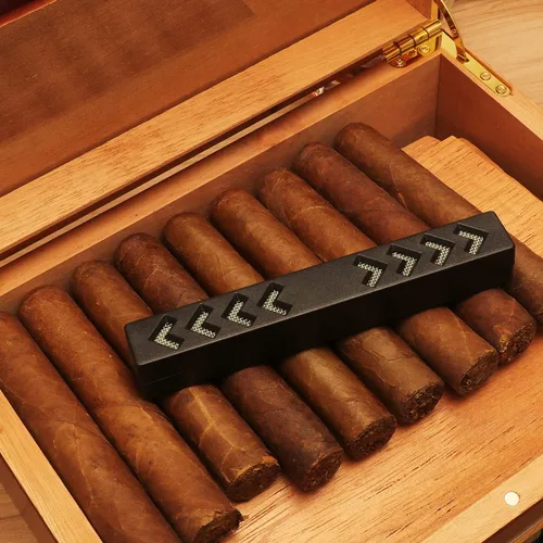 Vista 4 de TISFA Humidificador de puros, humidificadores de humidor de puros, humidificador de humidor cuboide negro (S)