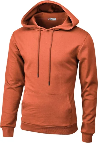 Vista 21 de H2H Sudadera con Capucha Tipo Pullover para Hombre, Ligera, de Manga Larga, con Bolsillo Canguro, Ajuste Ceñido, Básica, Casual, Suéter