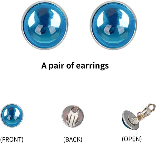Vista 4 de WeKen Disfraz de princesa 4 piezas de coronapendientesguantesbrochesaccesorios de princesa accesorios de vestir