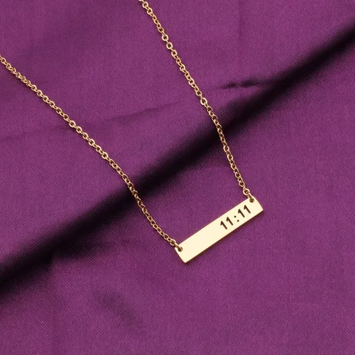 Vista 2 de Collar con números de ángel de 11 y 11 que hace un regalo de deseo para mujeres, adolescentes y niñas