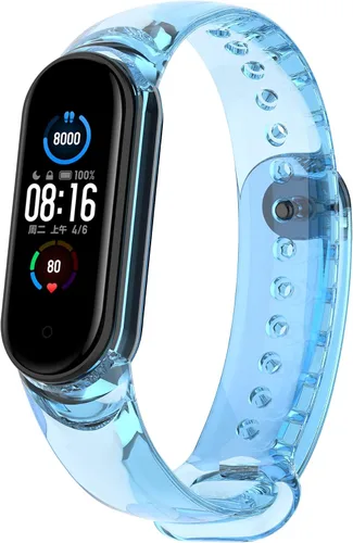 Vista 12 de Senter Correa de repuesto de silicona suave para Xiaomi Mi Band 5 / Mi Band 6 Smart Watch