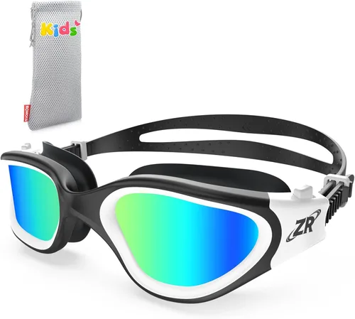 ZIONOR Gafas de natación para niños, G1 MINI con protección UV, polarizadas, antivaho, para edades de 6 a 14 años | Glare-Reducing Polarized Lenses