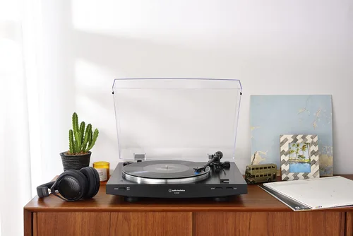 Vista 7 de Audio-Technica AT-LP3XBT-BK Tocadiscos Bluetooth con transmisión de correa totalmente automático 33/45 (Negro)