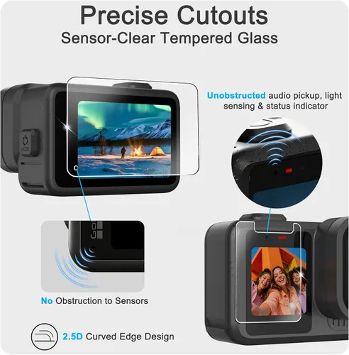 Vista 6 de FiTSTILL Protector de pantalla para Go Pro Mission 1 Pro/Go Pro Mission 1
