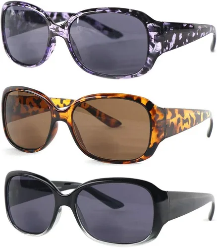 Vista 9 de Lentes de sol bifocales de lectura para mujer, protección UV, paquete de 3 lentes de sol para lectura al aire libre con bolsas de limpieza Built