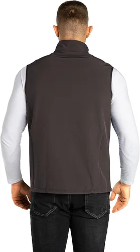 Vista 6 de 33,000ft Chaleco ligero Softshell para hombre, con cremallera, forro polar, resistente al viento, chaqueta sin mangas para golf, correr, senderismo