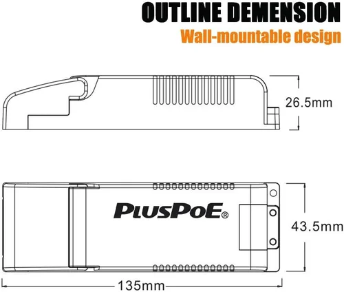 Vista 5 de Transformador regulable de 20 W, fuente de alimentación LED magnética PLUSPOE de 12 V para iluminación LED constante de 12 V