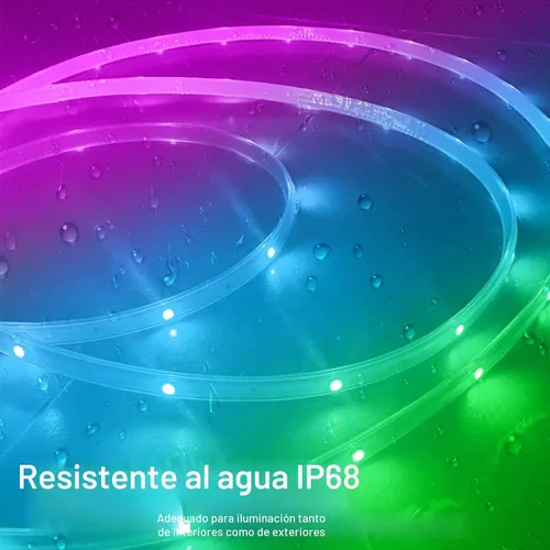Vista 7 de KSIPZE Tira de luces LED de 15,5 m para exteriores, impermeable IP68, luces LED RGB para exteriores con botón y control de aplicación Bluetooth