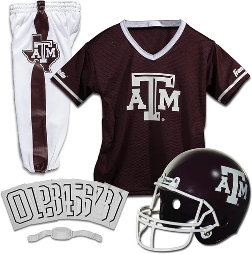 Vista 23 de Franklin Sports NCAA - Conjunto de uniforme de fútbol americano para niños, camiseta de fútbol universitario, casco + pantalones para niños y niñas