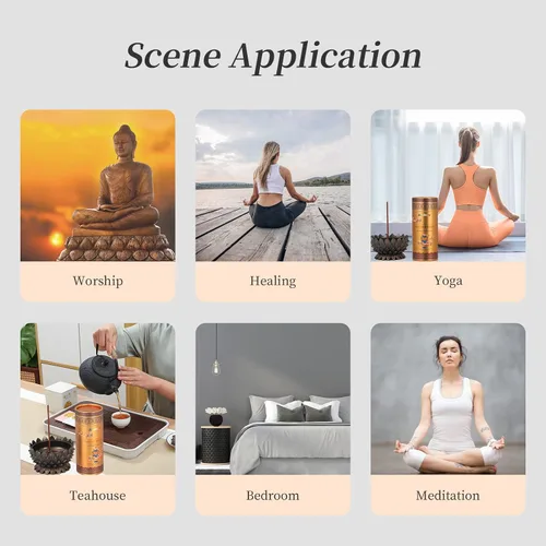 Vista 3 de Varillas de incienso tibetano – Monjes del Tíbet Meditación Natural Curación Incienso de la Paz (160 varillas) Receta secreta de incienso budista