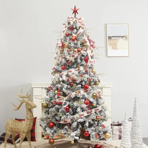 Vista 6 de Juego de adornos de bola de Navidad, 88 piezas de plástico inastillables para colgar en el árbol de Navidad, decoración para interiores del hogar