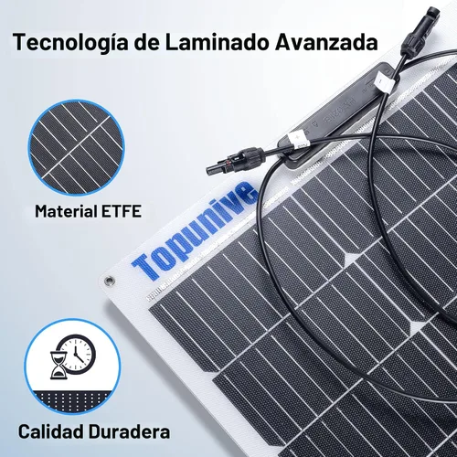 Vista 4 de 2PCS paneles solares flexibles de 100W 12V celda monocristalina 9BB 12 voltios semi-flexibles para marina RV remolque barco cabaña furgoneta
