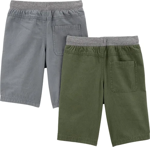 Vista 2 de Simple Joys by Carter's Pantalones cortos para niños, paquete de 2