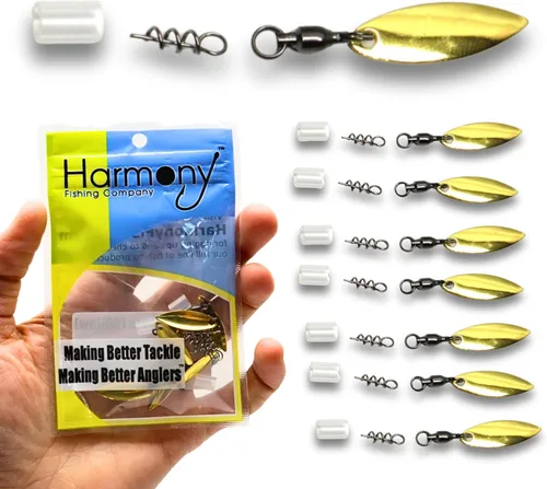 Vista 8 de Harmony Fishing Company - [Paquete de 7 hiladores de cola (autoestopistas para señuelos de pesca de plástico suave/senko, sauce o hoja de Colorado)