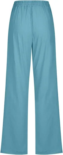 Vista 5 de SIUMOPA Pantalones elásticos de pierna recta para mujer, pantalones de trabajo diario, negocios, oficina, pantalones casuales con cordón