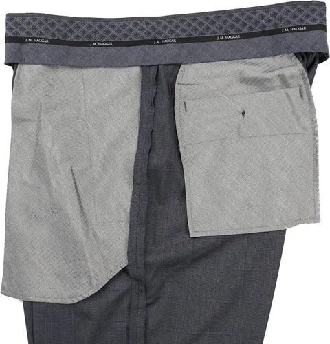 Vista 7 de Men's Classic Fit Flat Front Dress Pant-Regular and Big & Tall Sizes