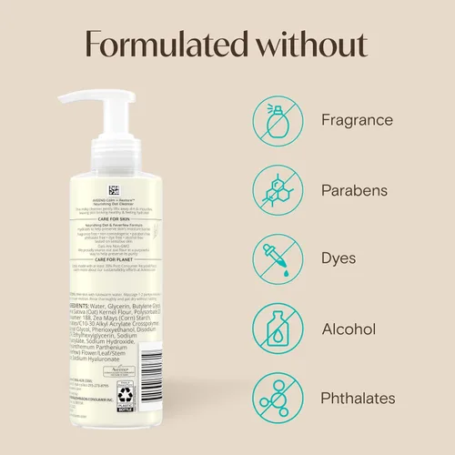 Vista 8 de Aveeno Calm + Restore - Limpiador facial para pieles sensibles, limpiador facial lechoso hidratante suave con avena nutritiva y altamisa, fórmula