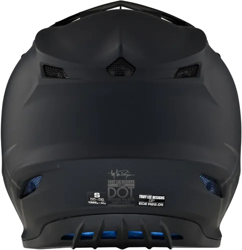 Vista 4 de Troy Lee Designs Casco GP para Motocross MX Todo Terreno Rebanada azul/blanco