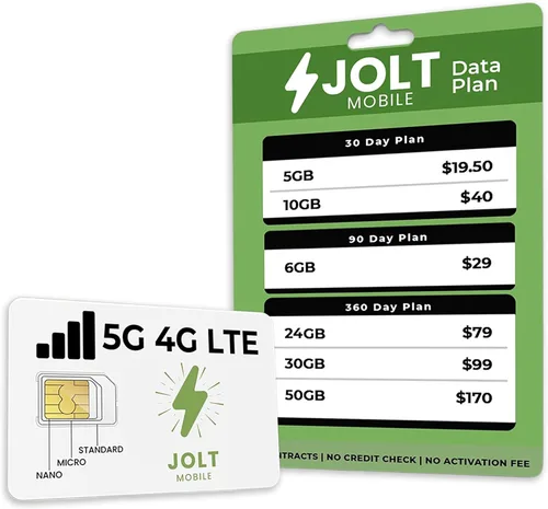 Vista 8 de Tarjeta SIM de datos prepaga, alta velocidad, 5G 4G LTE, red nacional de AT&T, solo plan de datos, servicio de Internet, sin contrato.