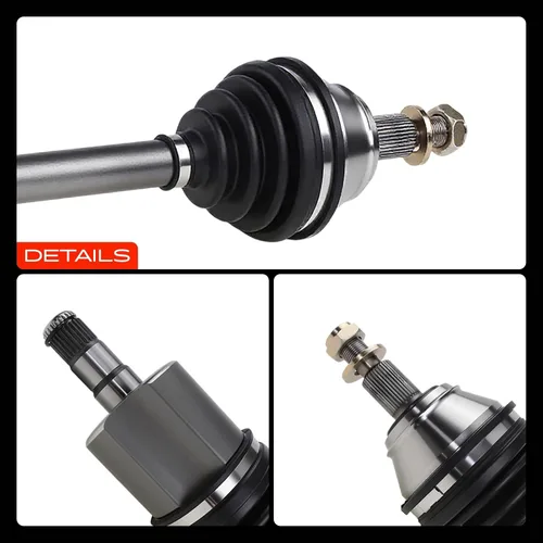 Vista 9 de A-Premium Conjunto de eje de eje CV compatible con Volkswagen Beetle 2003 2004 2005 2008 1.8L 2.0L, repuesto # 1J0407271NE 1J0407271NF Compatible