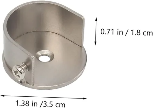 Vista 2 de Zerodeko Soportes para barra de cortina, 2 piezas, soporte de pared para decoración de ventanas