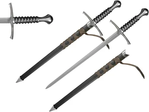 Vista 2 de Daga medieval King Arthur de 23 pulgadas estilo espada corta – Múltiples estilos para elegir