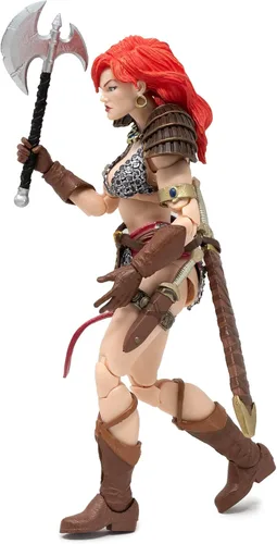 Vista 10 de Boss Fight Studio Epic H.A.C.K.S. Red Sonja Deluxe Figura de acción – Figura coleccionable altamente articulada, personalizable con accesorios