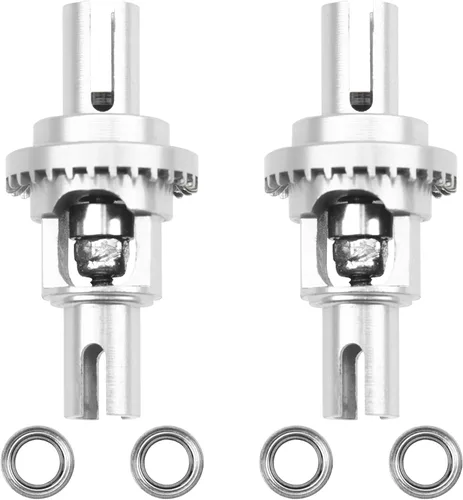 Vista 8 de 2 piezas de diferencial de bola de metal Vgoohobby con cojinete compatible con WLtoys 1/28 K969 K979 K989 K999 P929 P939 Mini-Q Mini-Z AWD IW04 RC