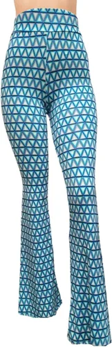 Vista 101 de ShopMyTrend - Pantalones de yoga largos con piernas anchas y acampanadas estilo palazzo, con cintura alta, para mujer