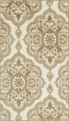 Vista 19 de Maples Rugs Vivian Medallion - Alfombra de área, fabricada en Estados Unidos, lavable, antideslizante, alfombra de interior para cocina, entrada