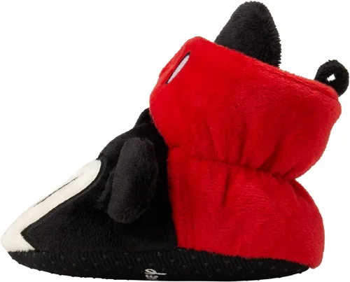 Vista 5 de Disney Botines de Mickey Mouse para bebés y niños, calcetines de vellón suave (recién nacidobebé)