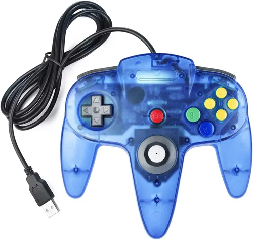 Vista 5 de KIWITATA Classic N64 Controller for PC, Retro N64 Wired Remote USB Game Pad Joypad Controller for Windows XP 7 8 11 & MAC & Raspberry Pi