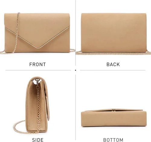 Vista 3 de Dasein - Cartera de mano para mujer, formales para fiestas, bodas, cócteles, bailes
